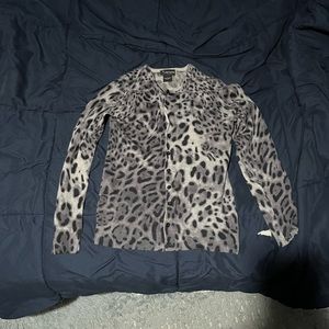 C by Bloomingdale’s Leopard Print Cashmere Sweater